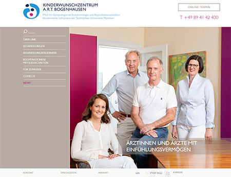 KM-Marketingberatung Projekt  KINDERWUNSCHZENTRUM A.R.T. BOGENHAUSEN